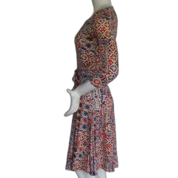 LRL Dress, XS, Skater, 3/4 sleeves, Cotton, String/Sash belt, casual - Picture 7 of 12